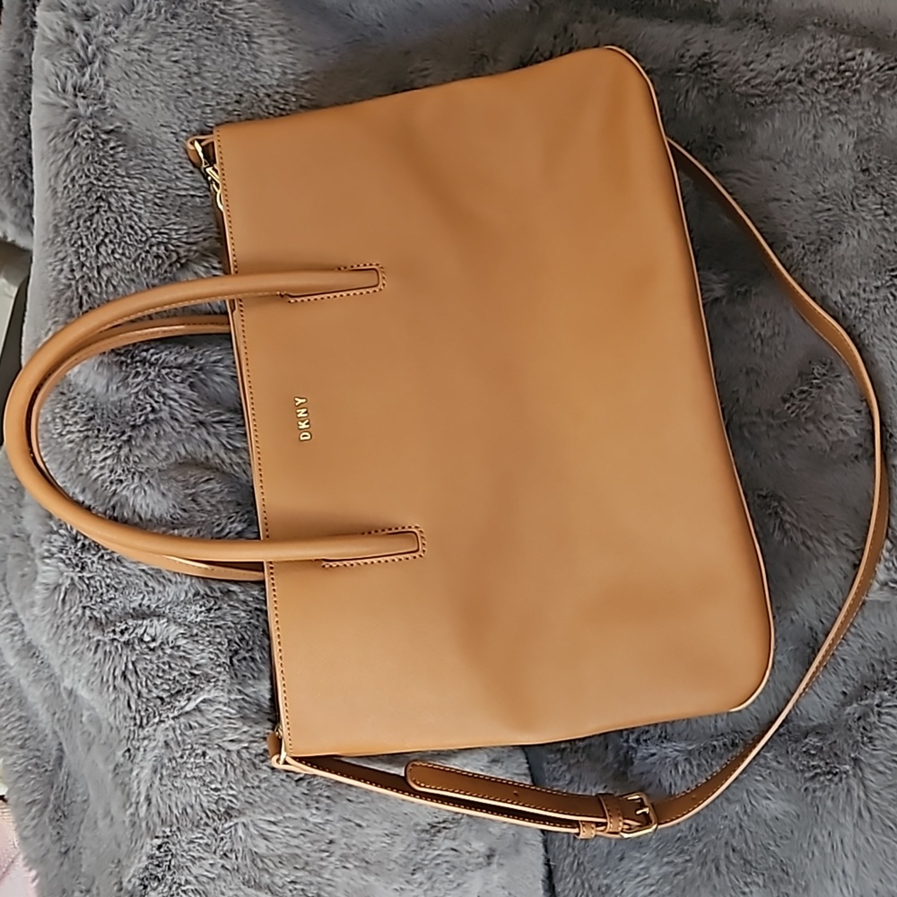 DKNY Textured Brown Tote/ Shoulder Bag NEW